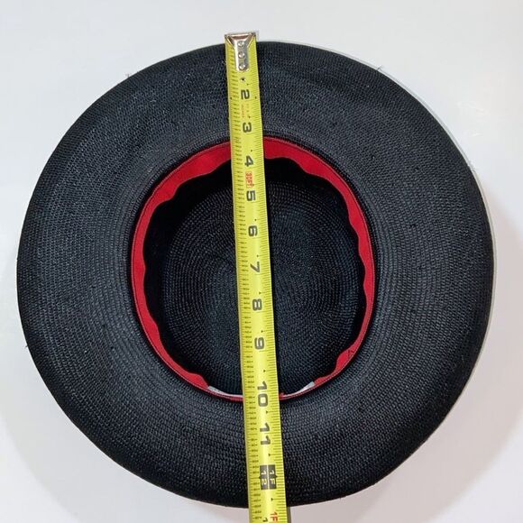 VTG, Joe Bill Miller Made In USA  Straw Elegant Black And Gold Structured Brim main image 12